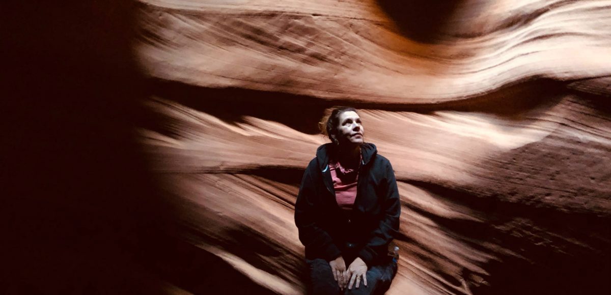 Suzanne Worthley in Antelope Canyon